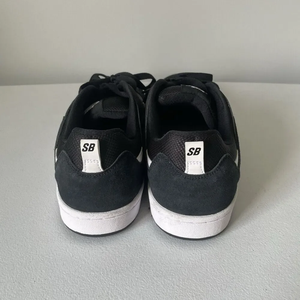 Nike SB Alleyoop Sneakers Skate Shoes Black White CJ0882-001 Men's Size 12